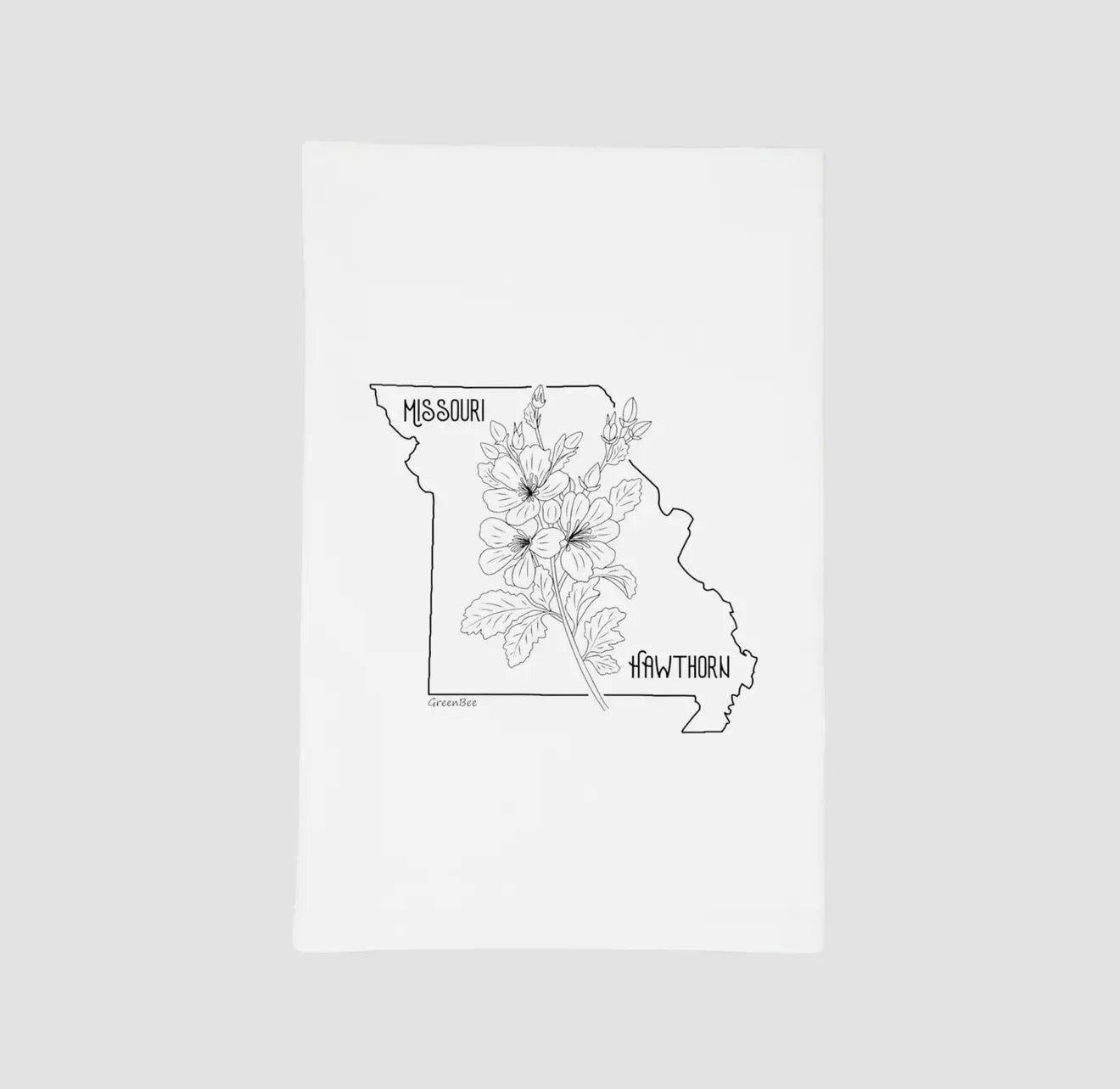 Missouri State Flower Tea Towel