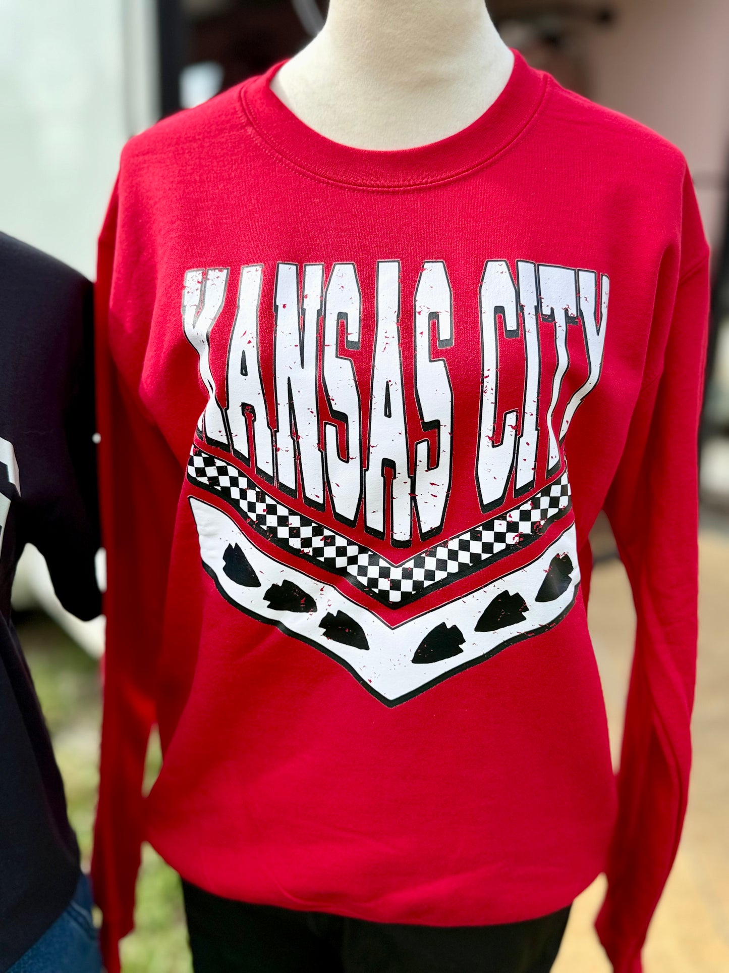 Retro Kansas City Red Graphic Sweatshirt