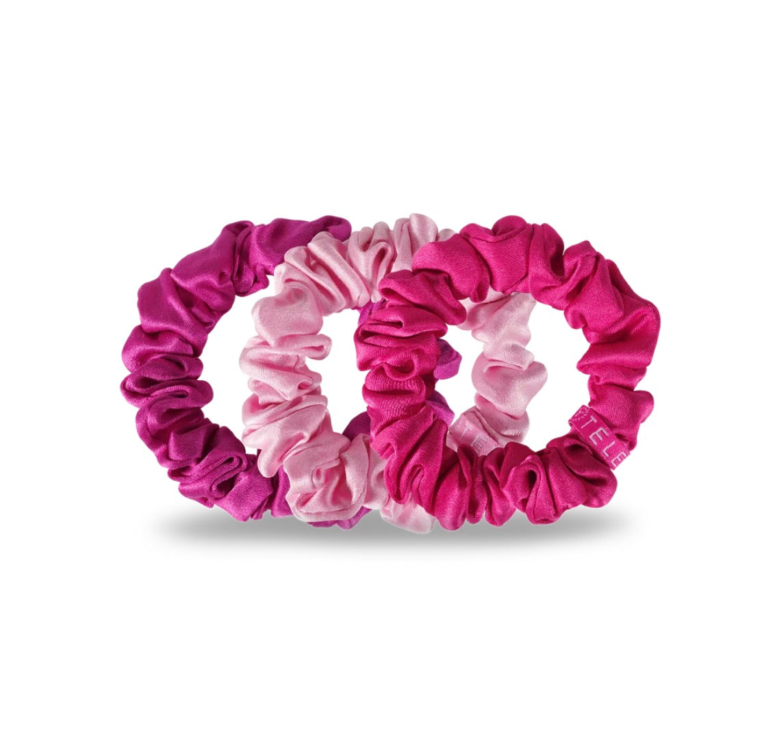 ‘Rose All Day’ Silk Scrunchies | Small