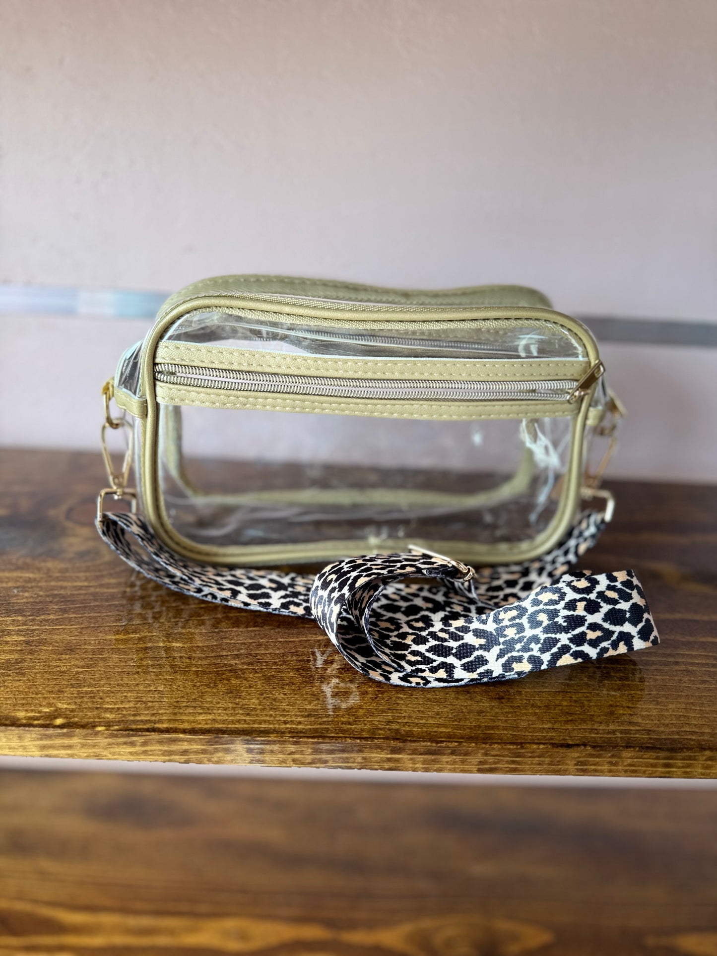 Gold Leopard Crossbody