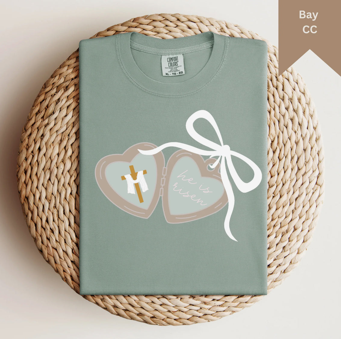 He Is Risen Heart T-shirt