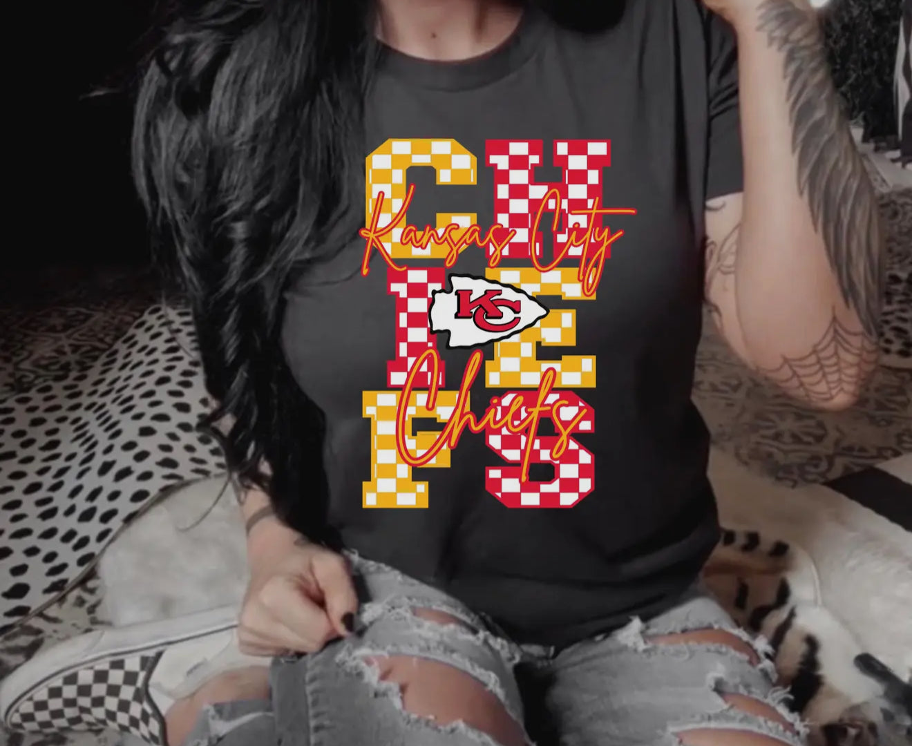 Checkered Chiefs T-shirt