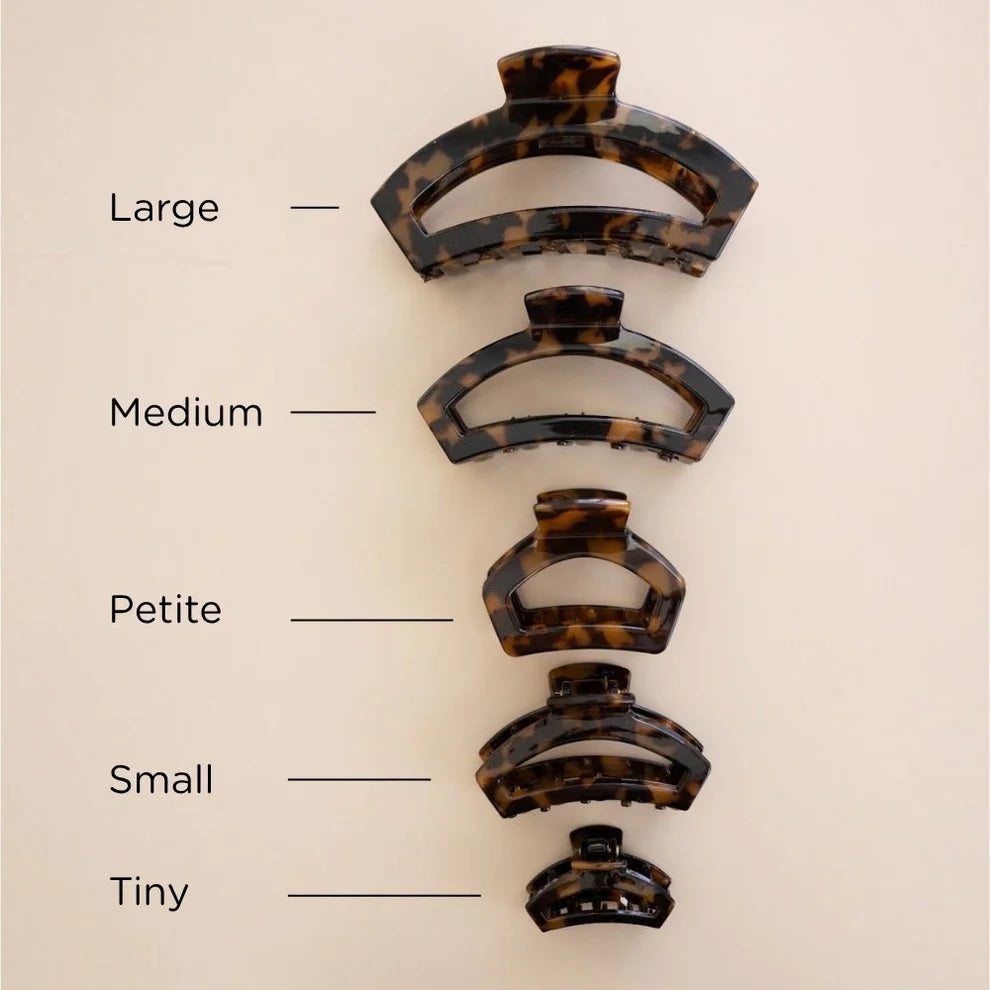 Open Tortoise Hair Clip | Petite