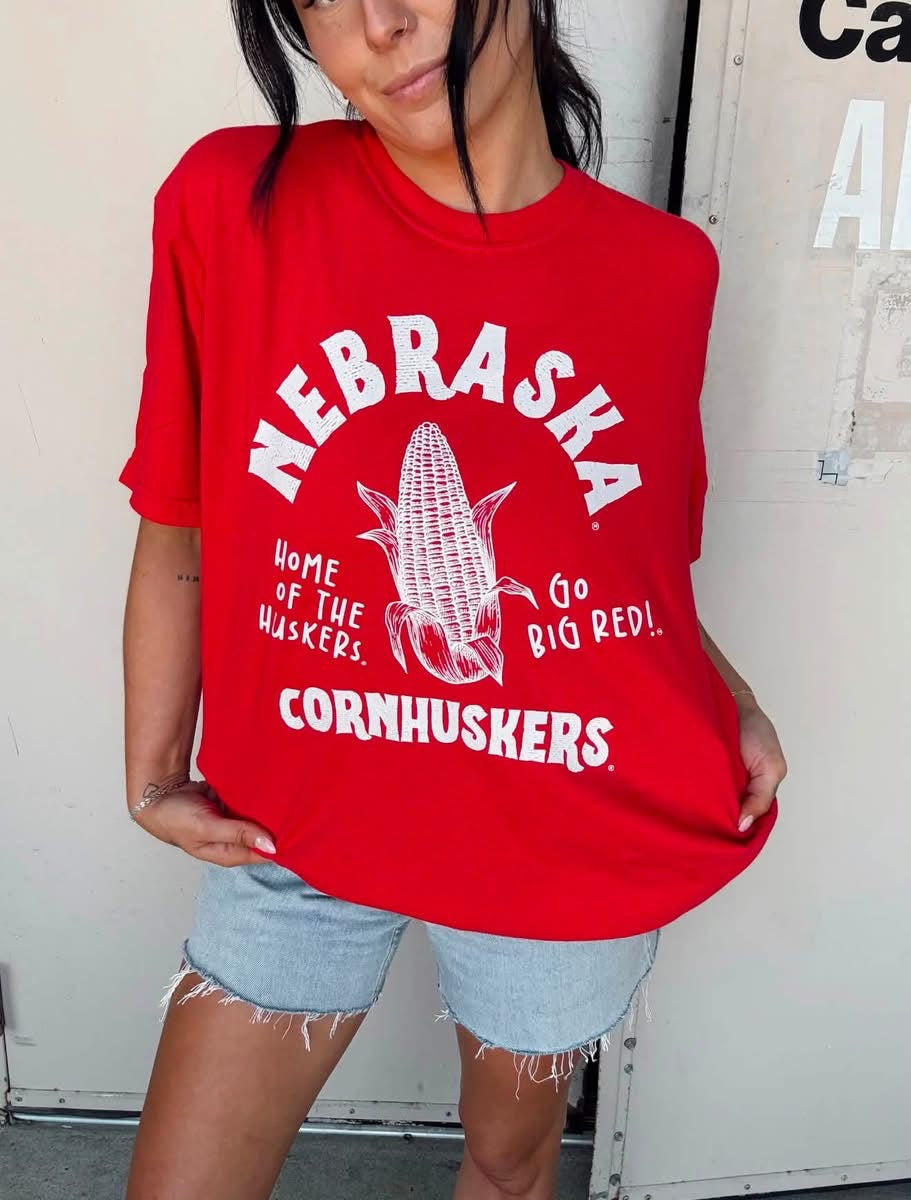 Nebraska Giant Corn Tee | Preorder Mid-Sept.