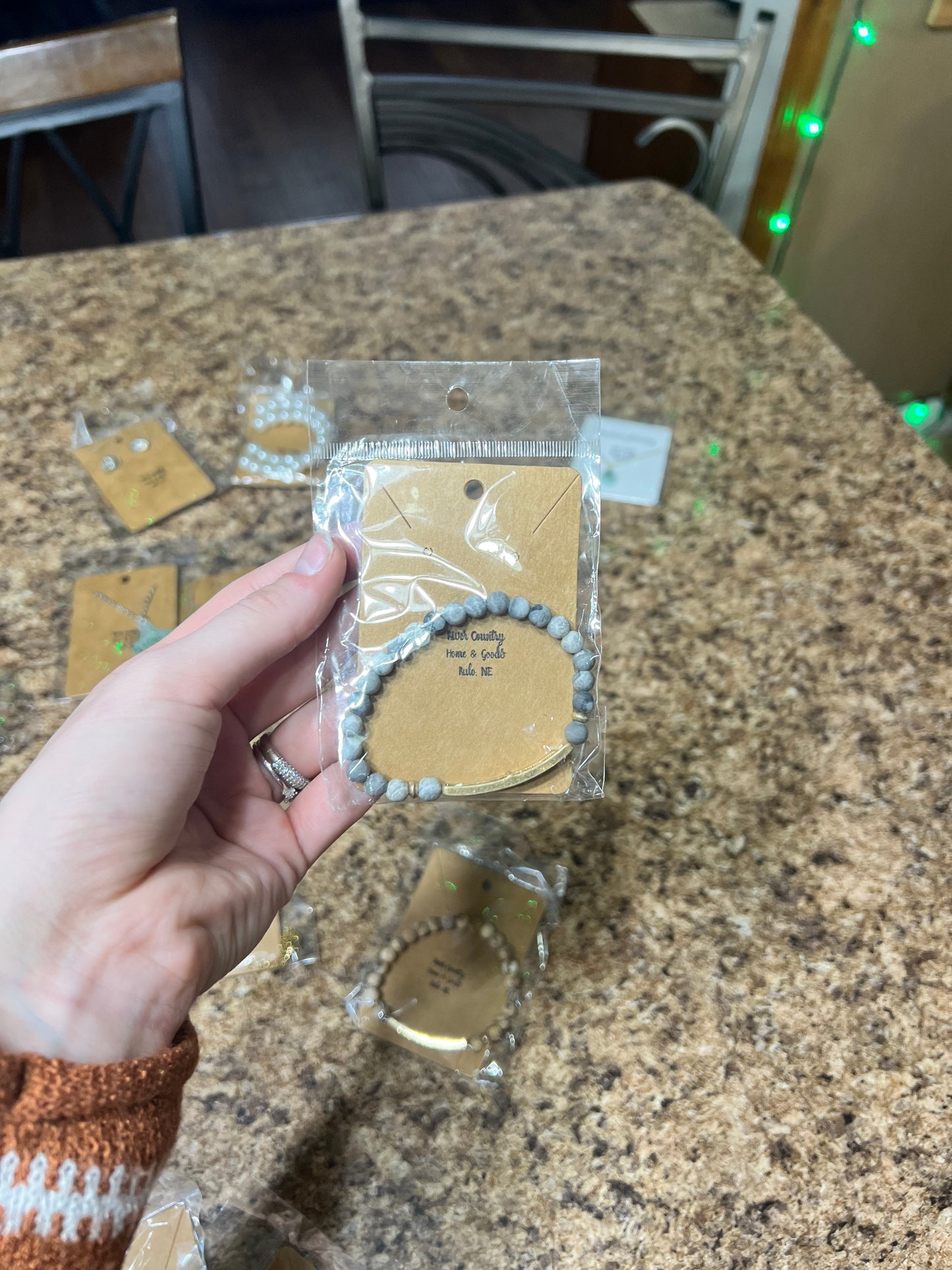 ‘Blessed’ Stone Bracelet