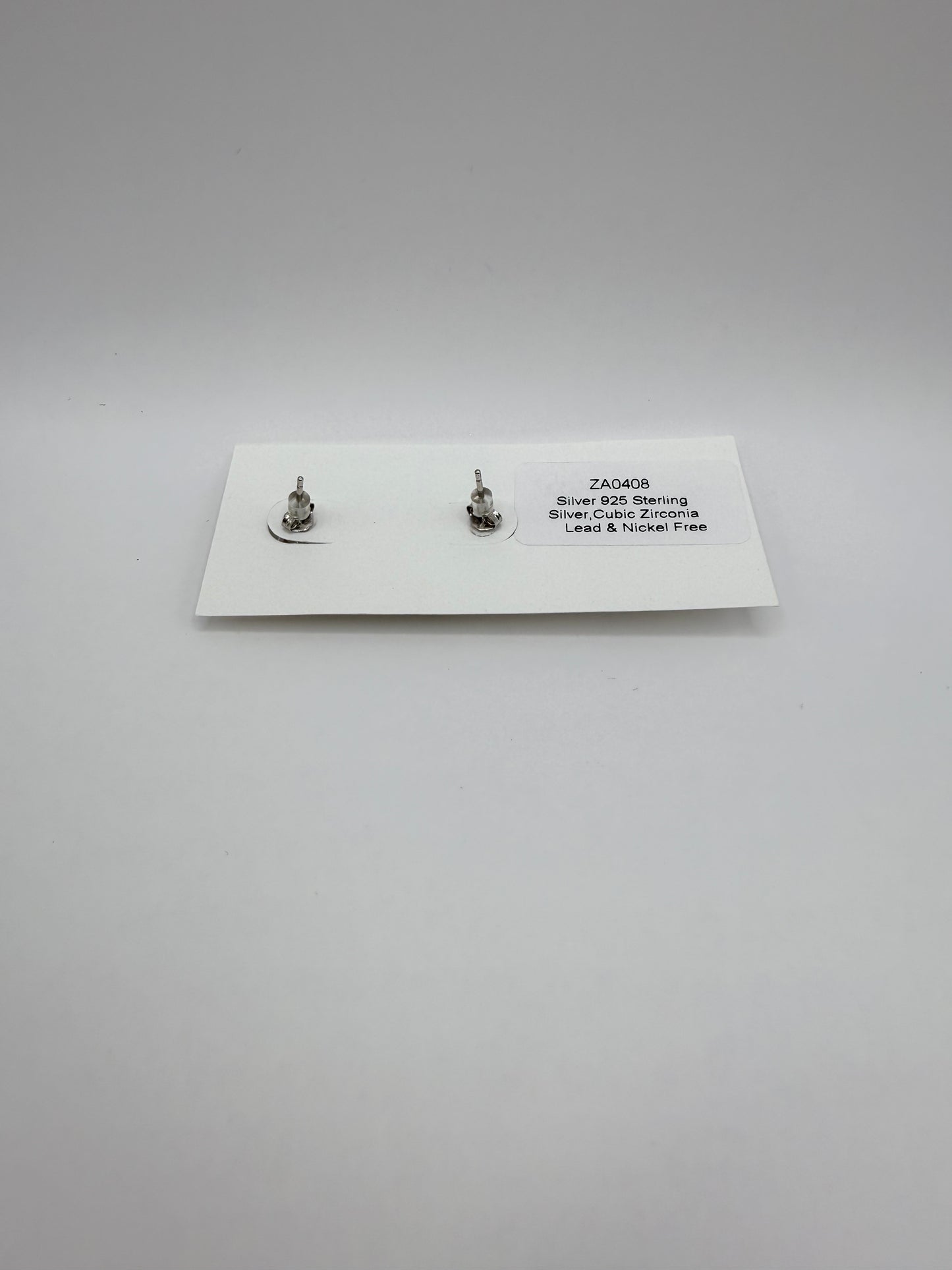 Brilliant Cut Sterling Silver Stud Earrings