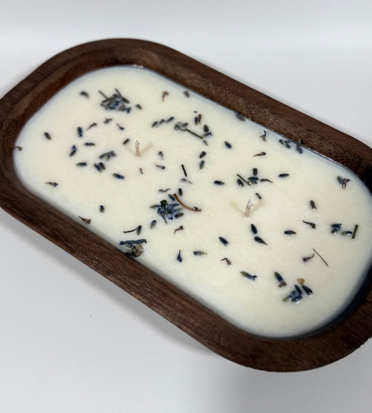 Lavender Meadows | Wooden Dough Bowl Candle