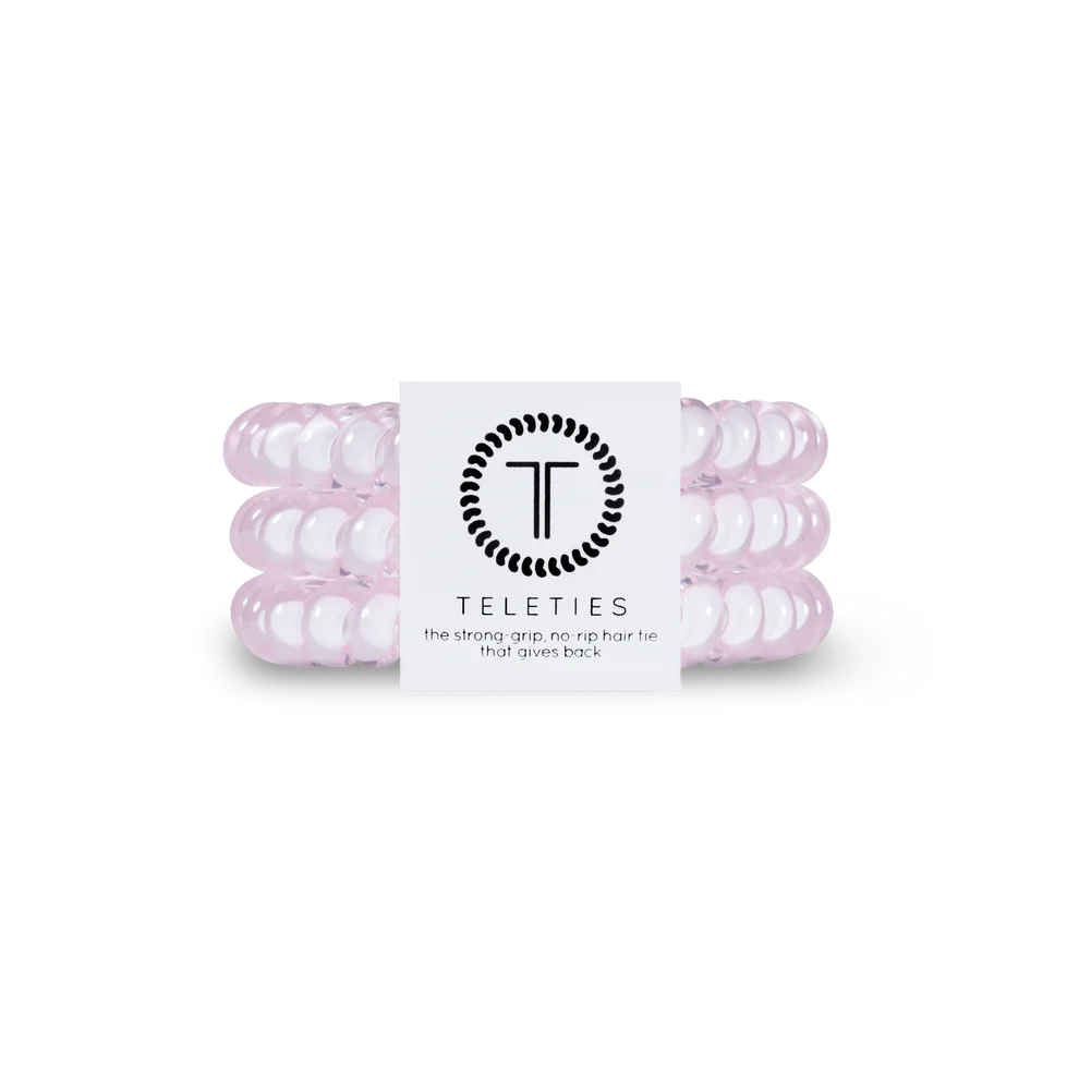 Teleties Rose Water Pink Hair Ties | Small