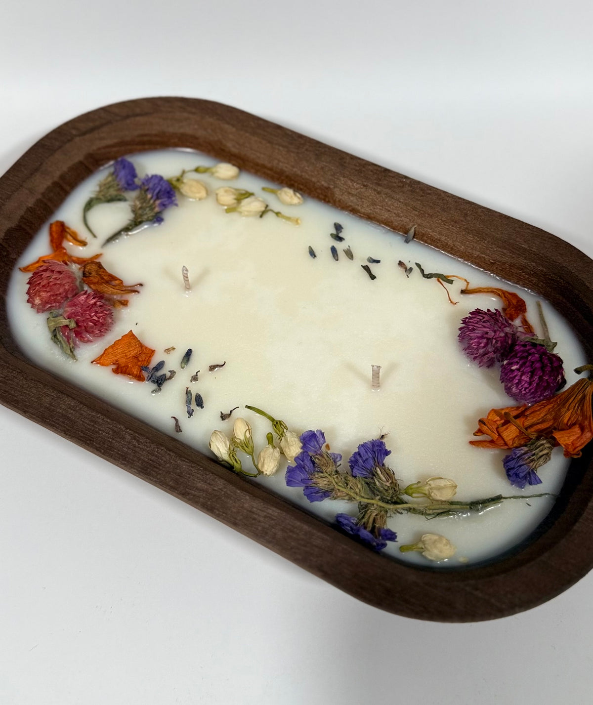 Wild & Free | Wooden Dough Bowl Candle