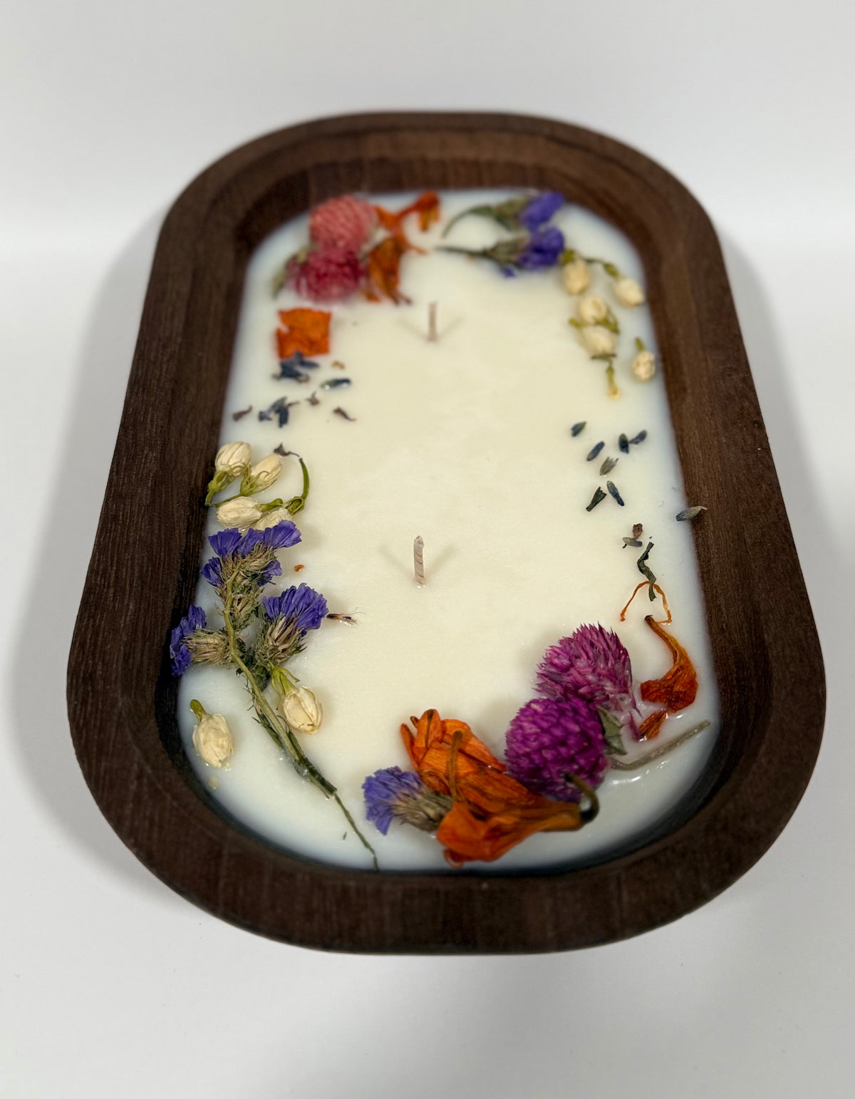 Wild & Free | Wooden Dough Bowl Candle
