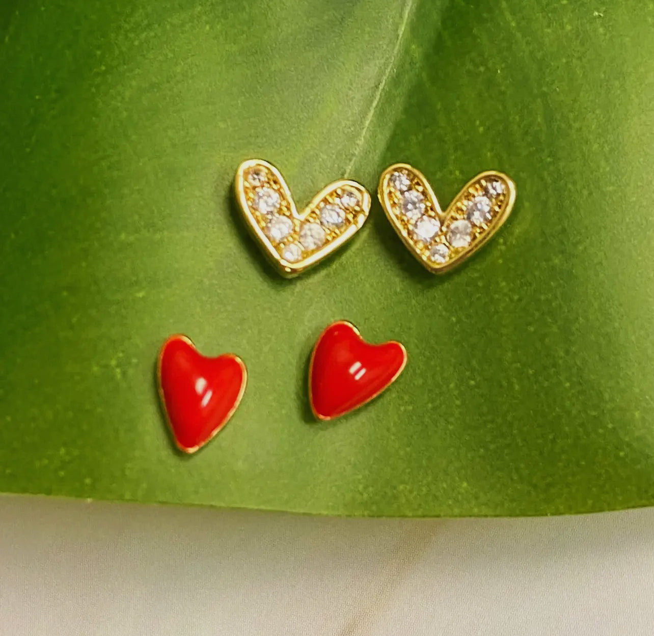 Chiefs Heart Earrings