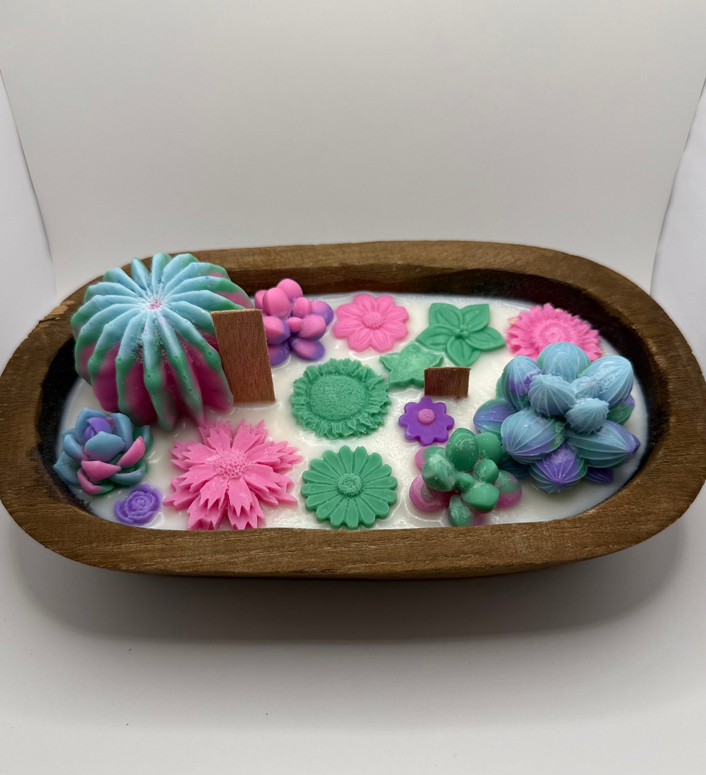 Velvet Cowgirl Wooden Dough Bowl Candle