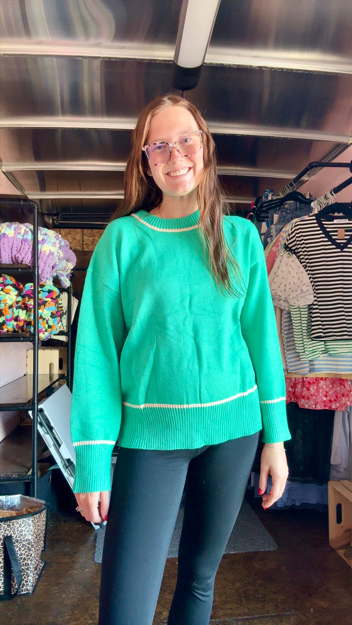Green Baggy Sweater