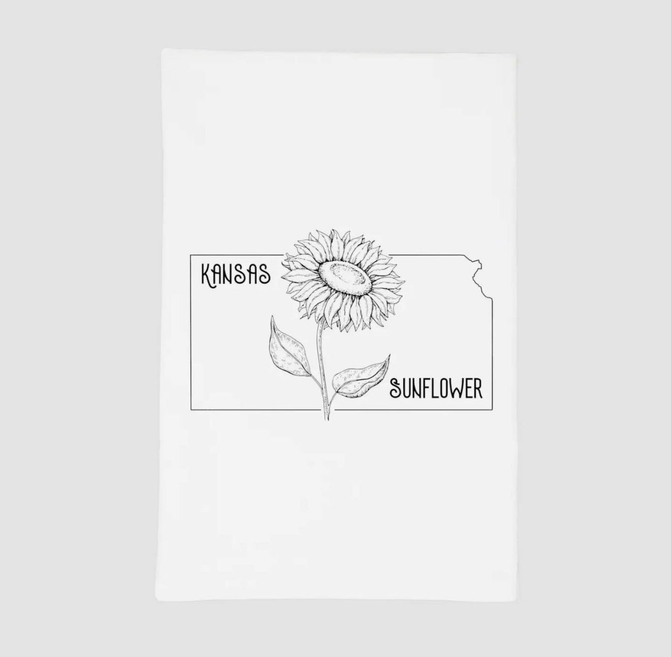 Kansas Sunflower Tea Towel