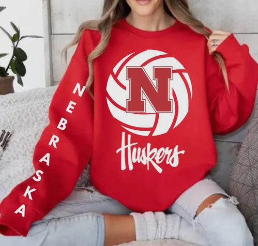 Nebraska Volleyball Crewneck