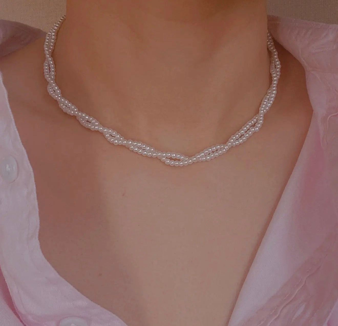 Daily Dose of Grace Twist Pearl Necklace