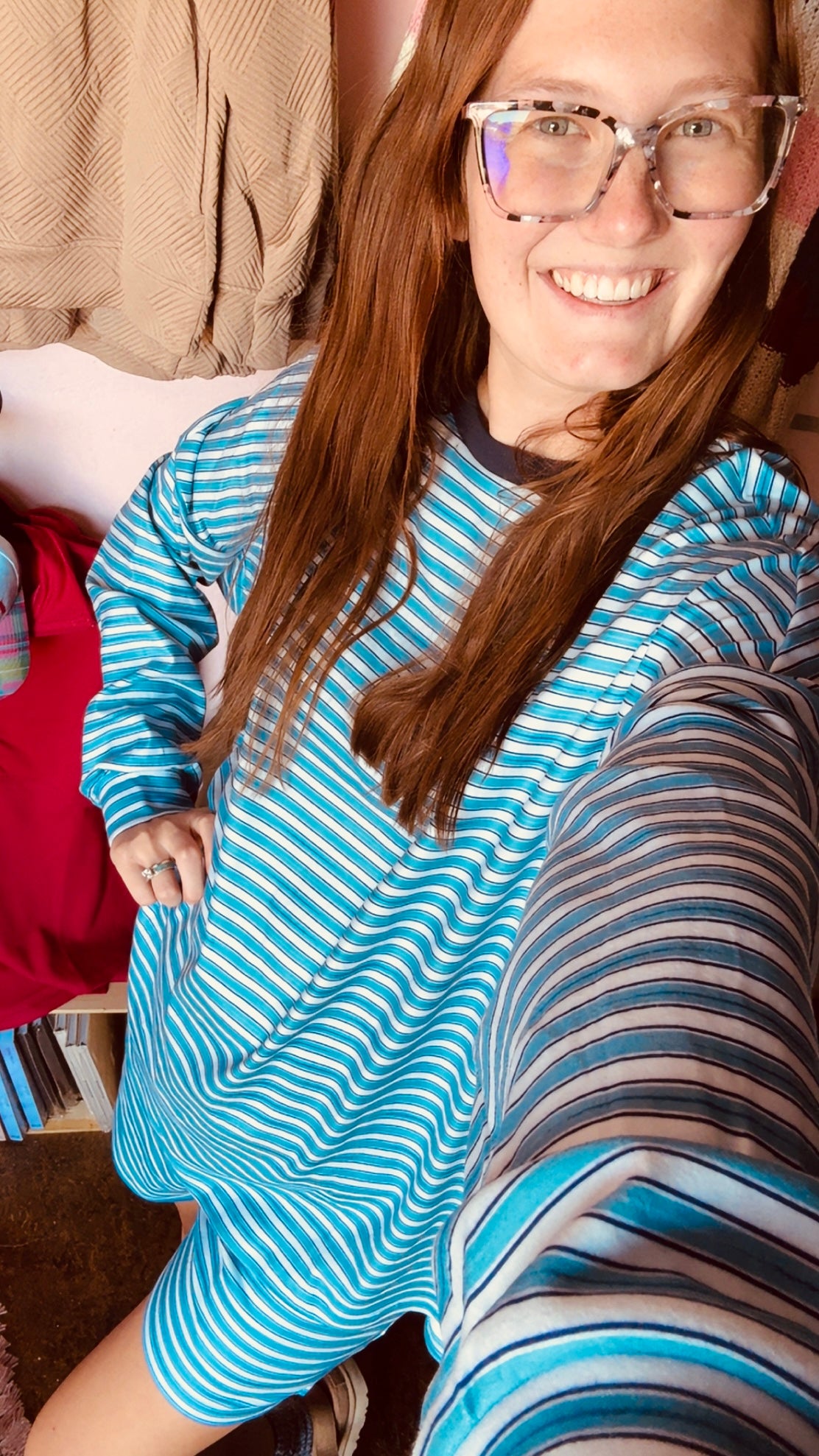 Oversized Striped Lounge Set