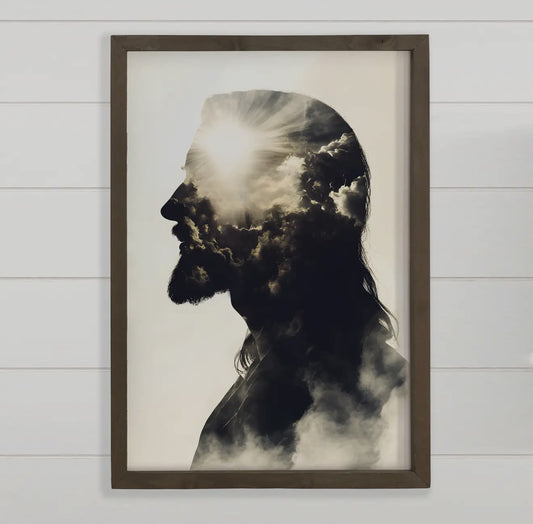 Jesus Double Exposure - Jesus Canvas Art