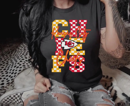 Checkered Chiefs T-shirt