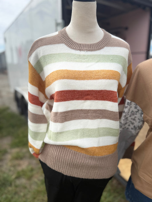 Colorful Striped Sweater