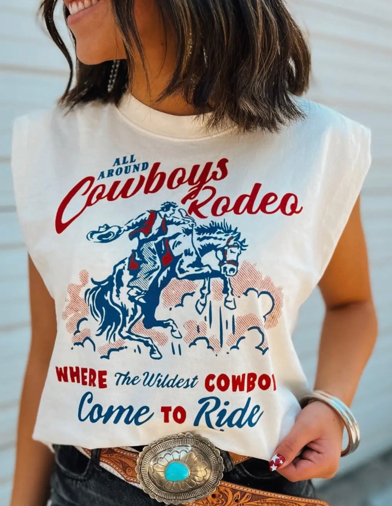Wildest Cowboy | Western Graphic Muscle Tank