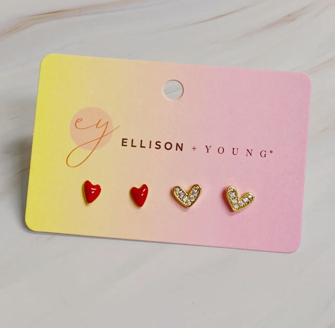 Chiefs Heart Earrings