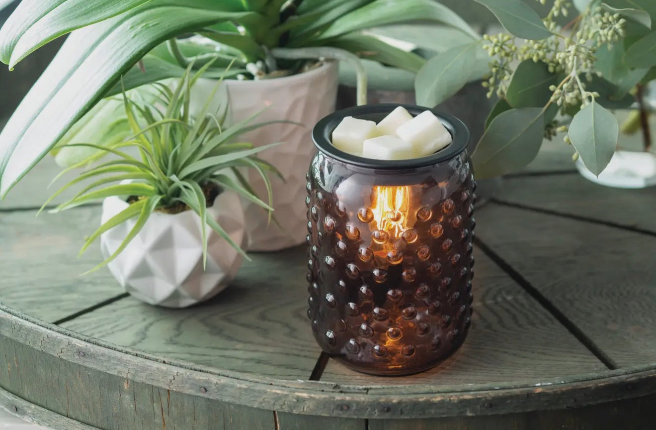 Vintage Bulb Illumination Fragrance Warmer-Smokey Hobnail
