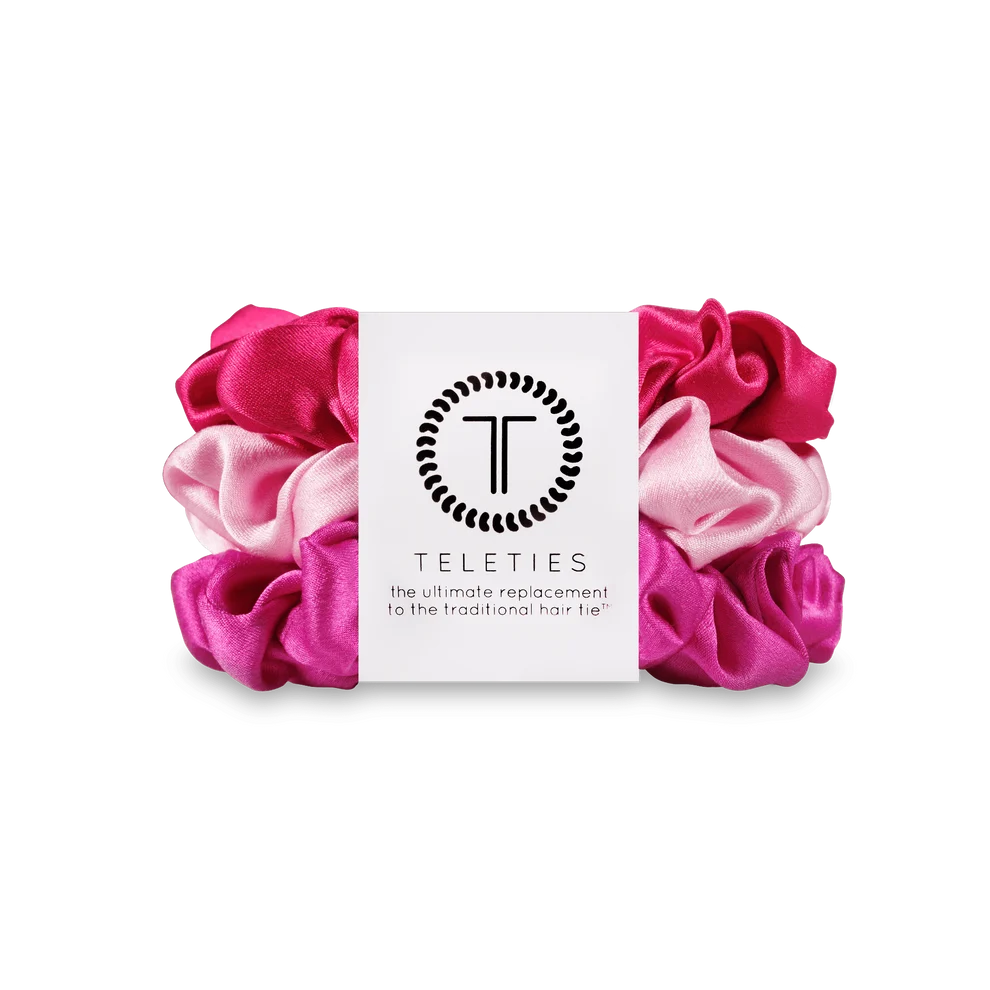 ‘Rose All Day’ Silk Scrunchies | Small