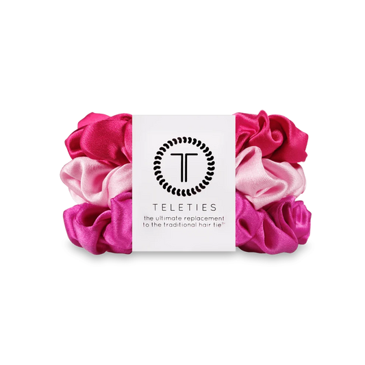 ‘Rose All Day’ Silk Scrunchies | Small