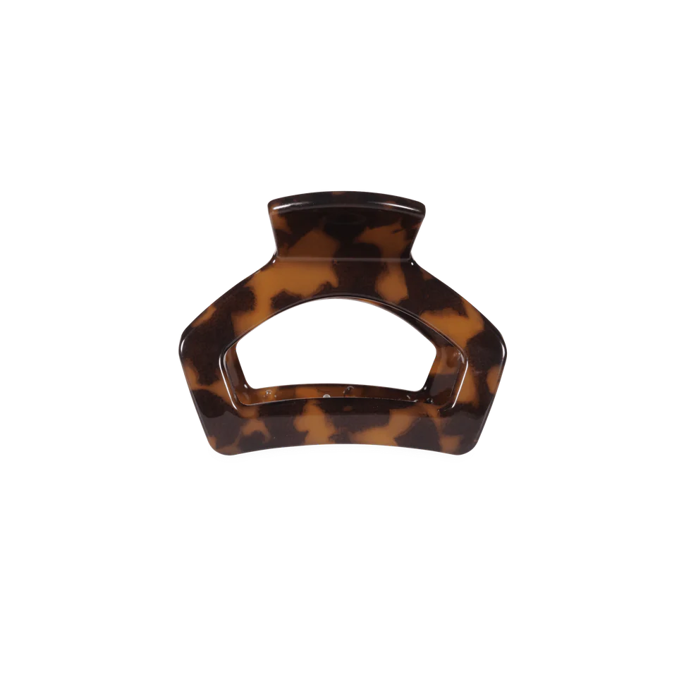 Open Tortoise Hair Clip | Petite