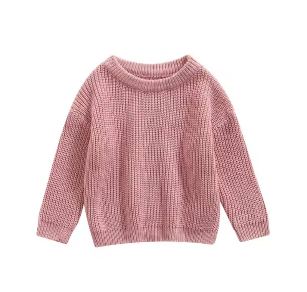 Little Girls Oversized Sweater