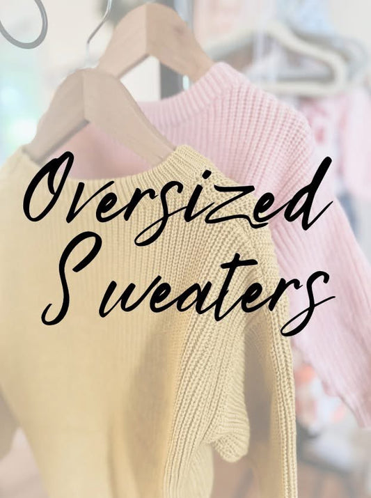 Little Girls Oversized Sweater