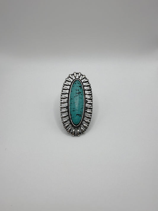 Adjustable Turquoise Ring