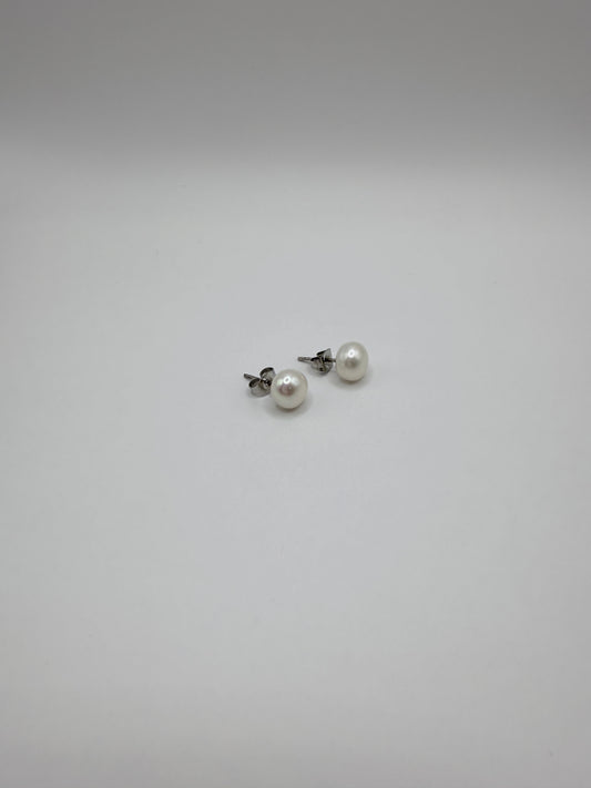 Pearl Stud Earrings