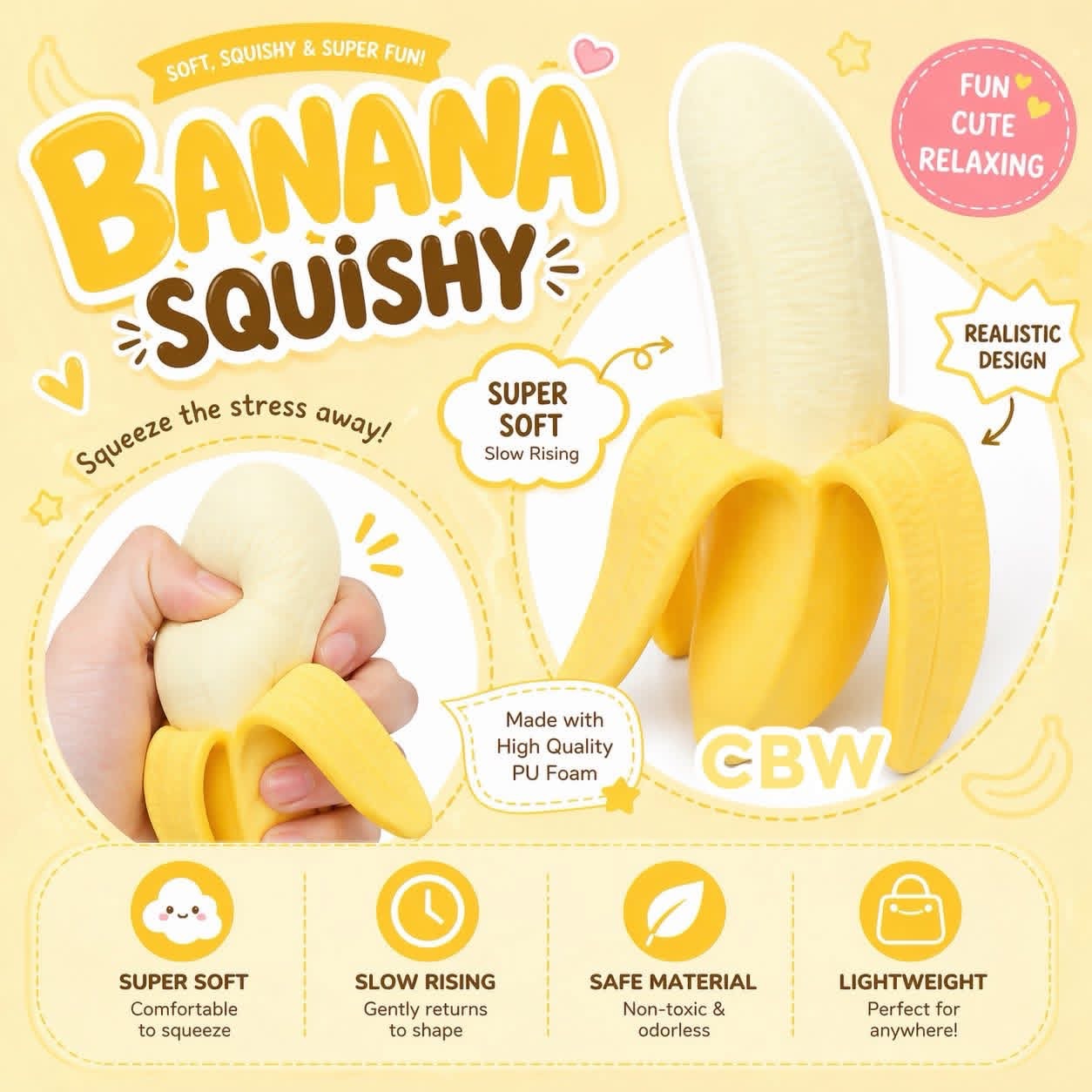 Banana Squishy *Arriving the end of May*