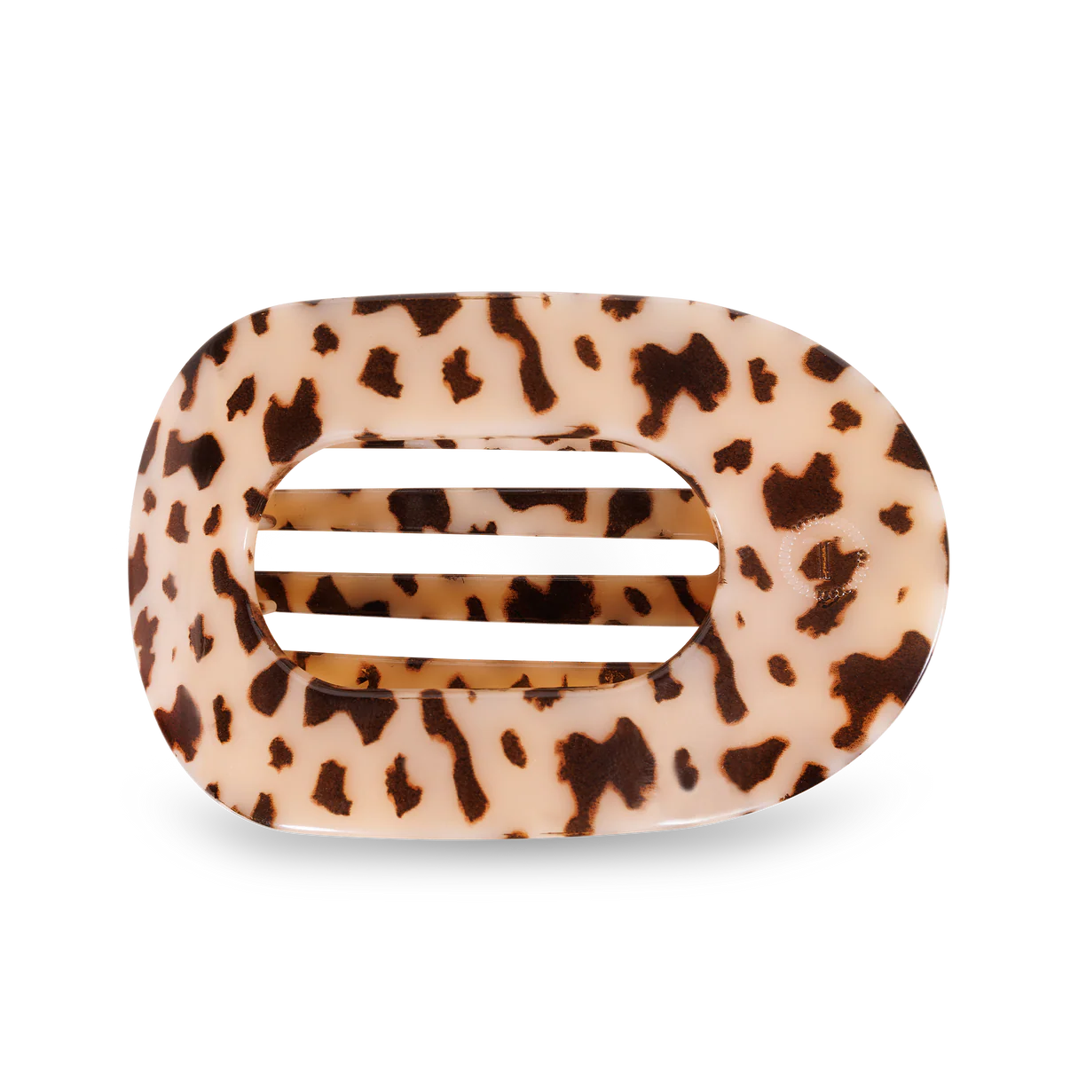 Teleties Blonde Tortoise Flat Round Hair Clip