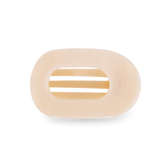 Teleties Almond Beige Flat Round Hair Clip