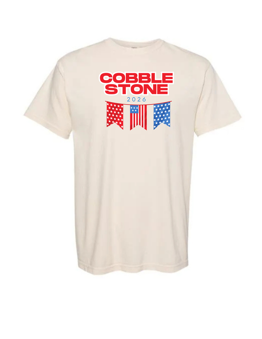 Stars & Stripes Banner Cobblestone 2026 Tee | Youth & Toddler