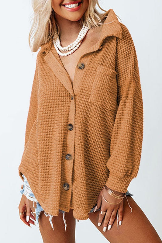 Chestnut Button Down Top
